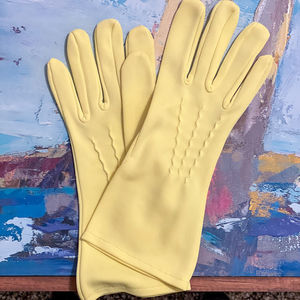 Yellow Vintage Gloves